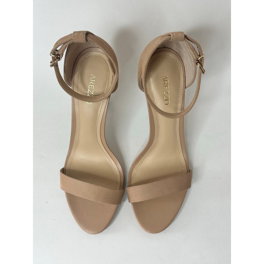 Arezzo Women's Isabelli High Stiletto Sandals True Sand Size 7B NWT - Picture 5 of 7